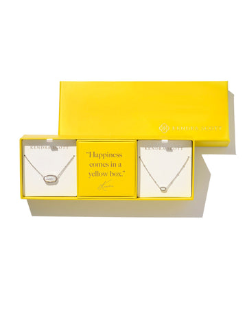 Kendra Scott Elisa Gift Set - Silver with Ivory Mother of Pearl